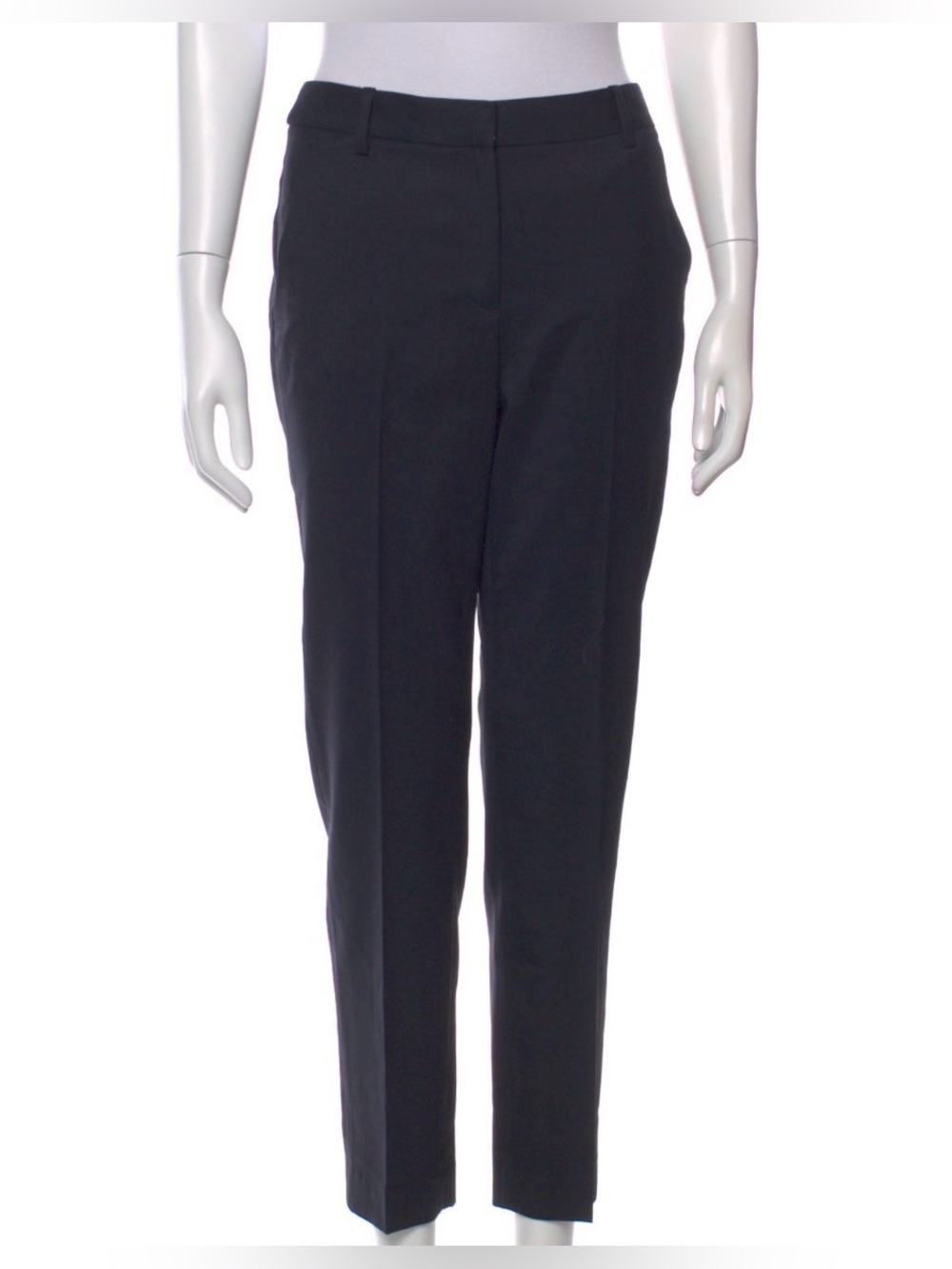 Nili Lotan Deep Navy Blue (almost black) Tailored Straight-Leg Trousers